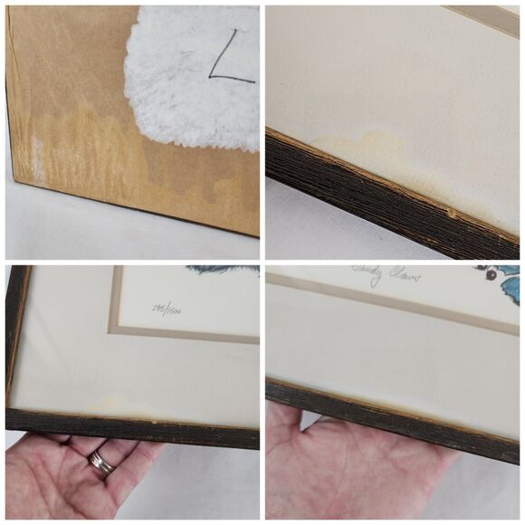 Irene Spencer Signed Numbered Lithograph Print Cats Kitten SANDY CLAWS Christmas - Picture 4 of 11